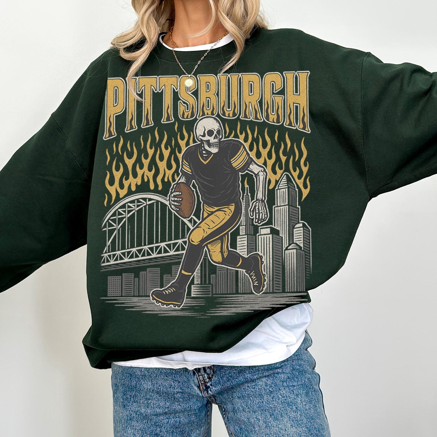 Pittsburgh Football Retro Style Shirt, Pittsburgh Sweatshirt, Graphic Tee Gift For Football Fan Sports, Game Day Shirt, Pittsburgh Fan
