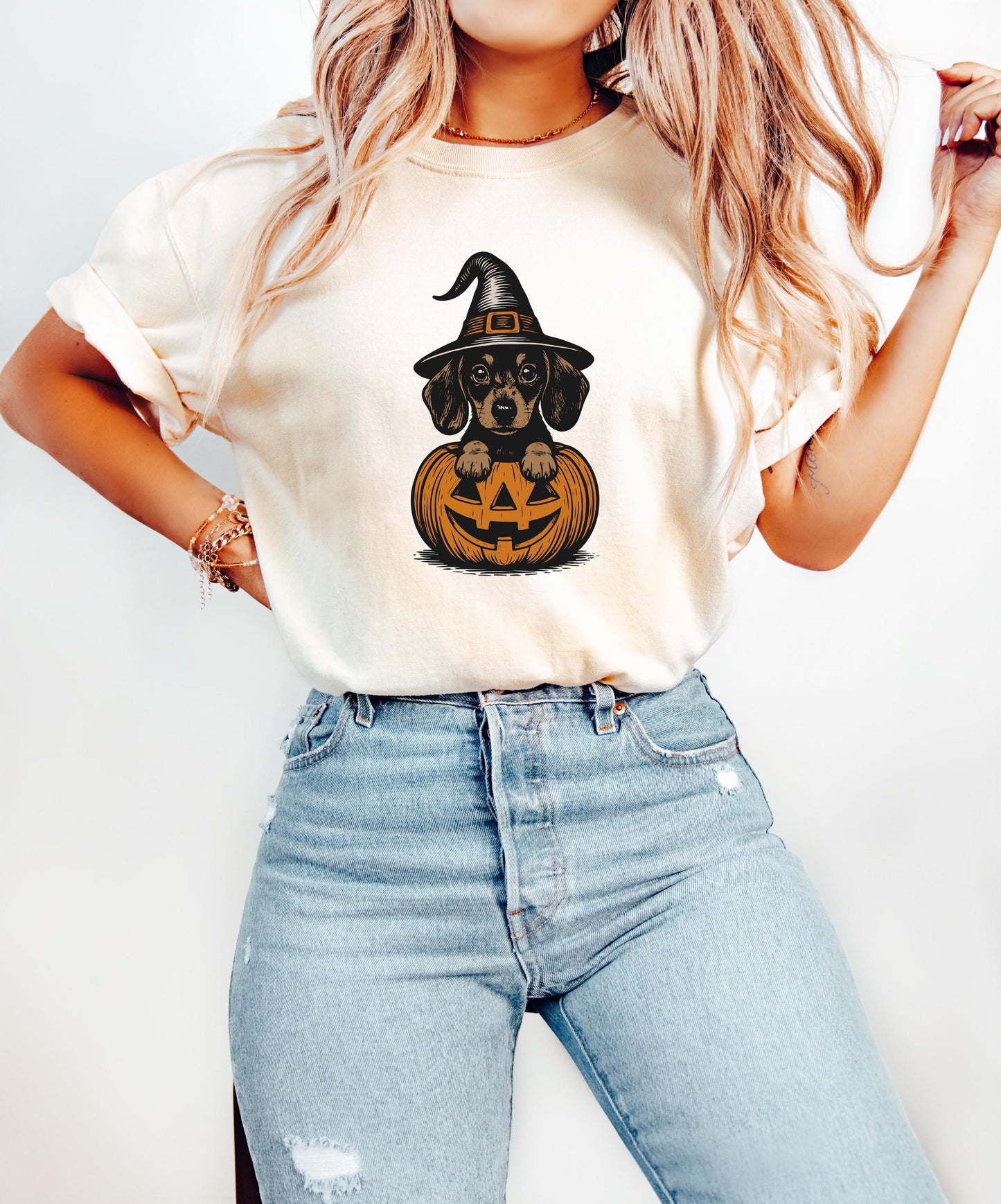 Comfort Colors® Dachshund Shirt, Halloween Dachshund Shirt, Halloween Cute Dog Shirt, Cute Dogs Halloween Shirt, Funny Halloween Shirt