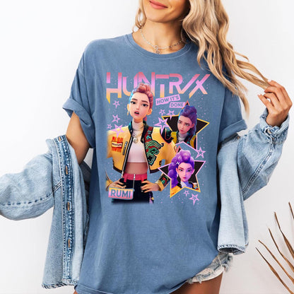 Rumi Kpop Shirt, Rumi Bootleg Fan T-Shirt, Kpop Demon Hunters Tee, gift For Fan Shirt, Gift for Huntrix fan Shirt