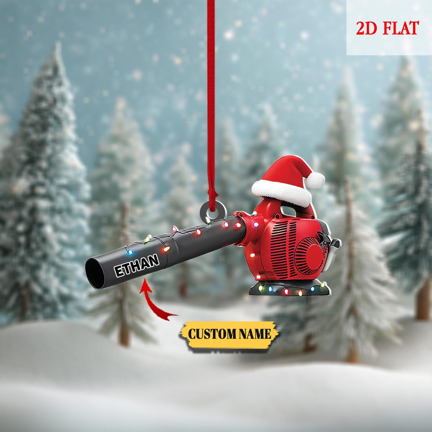 Personalized Leaf Blower Christmas Ornament, Funny Ornament Gift, Christmas Keepsake, Leaf Blowers Ornament Decor, Farmer Ornament