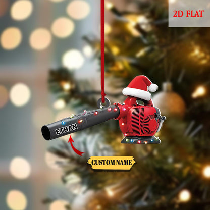 Personalized Leaf Blower Christmas Ornament, Funny Ornament Gift, Christmas Keepsake, Leaf Blowers Ornament Decor, Farmer Ornament