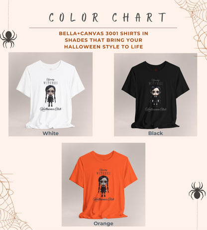 Witchy Gothic Halloween T-Shirt: Spooky Wednesday Addams Style