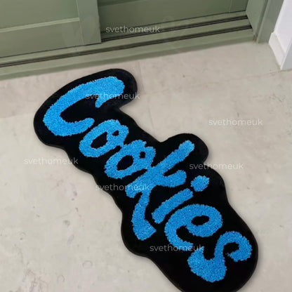 Cookies inspired rug piece for wall or floor