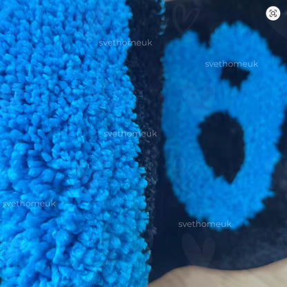 Cookies inspired rug piece for wall or floor