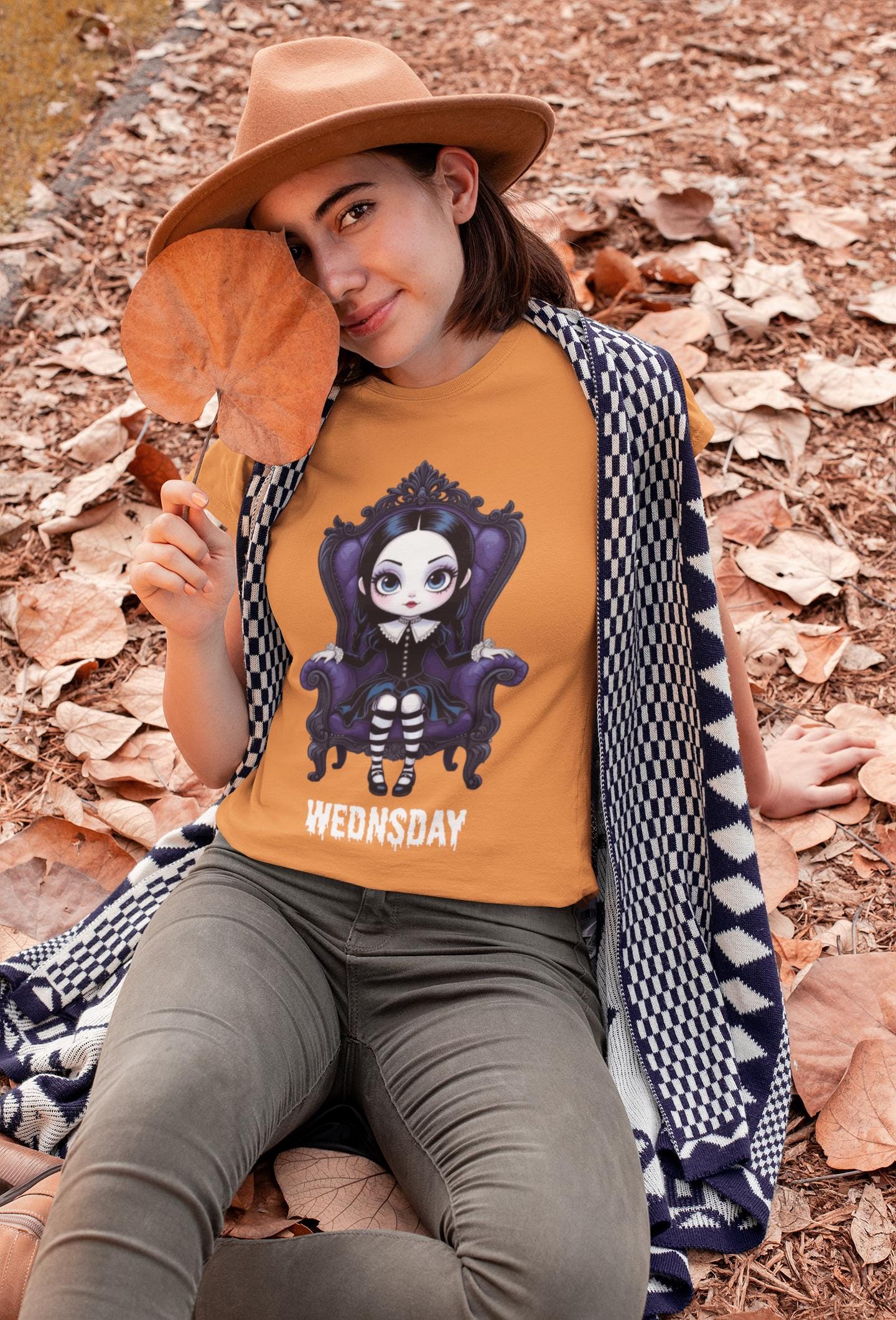 Gothic Tee, Halloween Shirt, Unisex T-shirt, Cute Wednesday Addams, Cult Classic Apparel, Casual Streetwear, Gifts for Fans, Gifts For Her