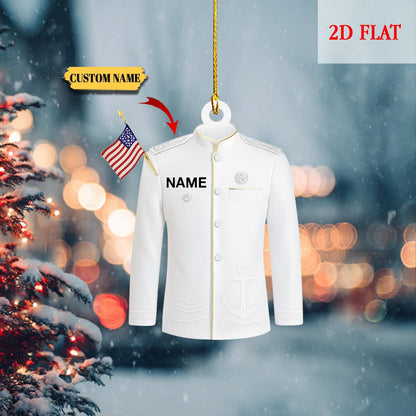 Personalized Prince Coat Christmas Ornament, Prince Coat Christmas Ornament, White Coat Ornament, Gift for Prince, Medical Student Ornament