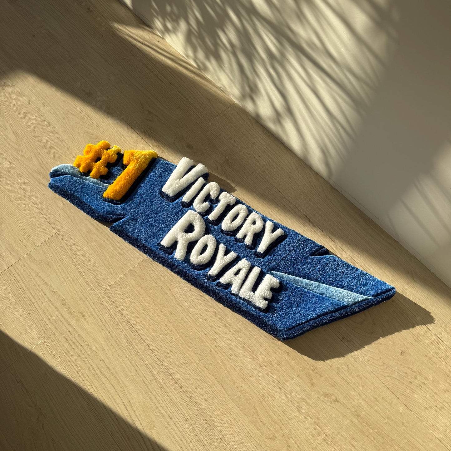 Handmade Tufted Gaming Rug: #1 Victory - Gamer Room Decor