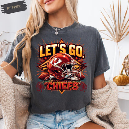Chiefs Game Day Comfort Colors Tee,Football Season Shirt