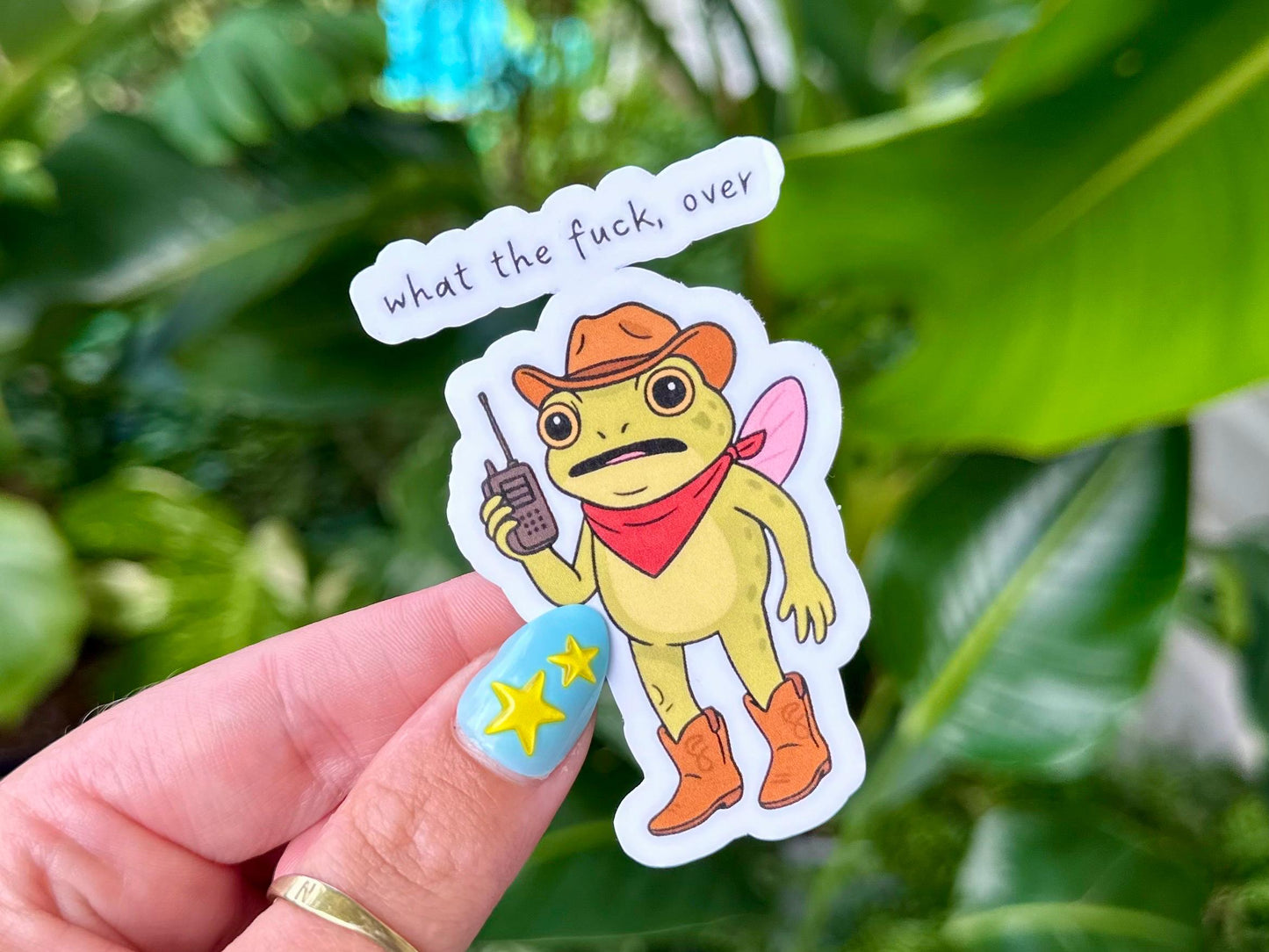 Wtf, Over Waterproof Sticker, Mental Health Stickers, Handdrawn Art, Bestfriend Gifts, Positivity, Anxiety, Funny Decal