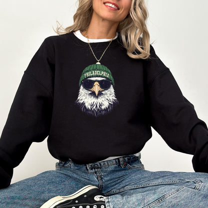 Retro Philadelphia Eagles Sweatshirt: Comfort Colors Football Fan Gear