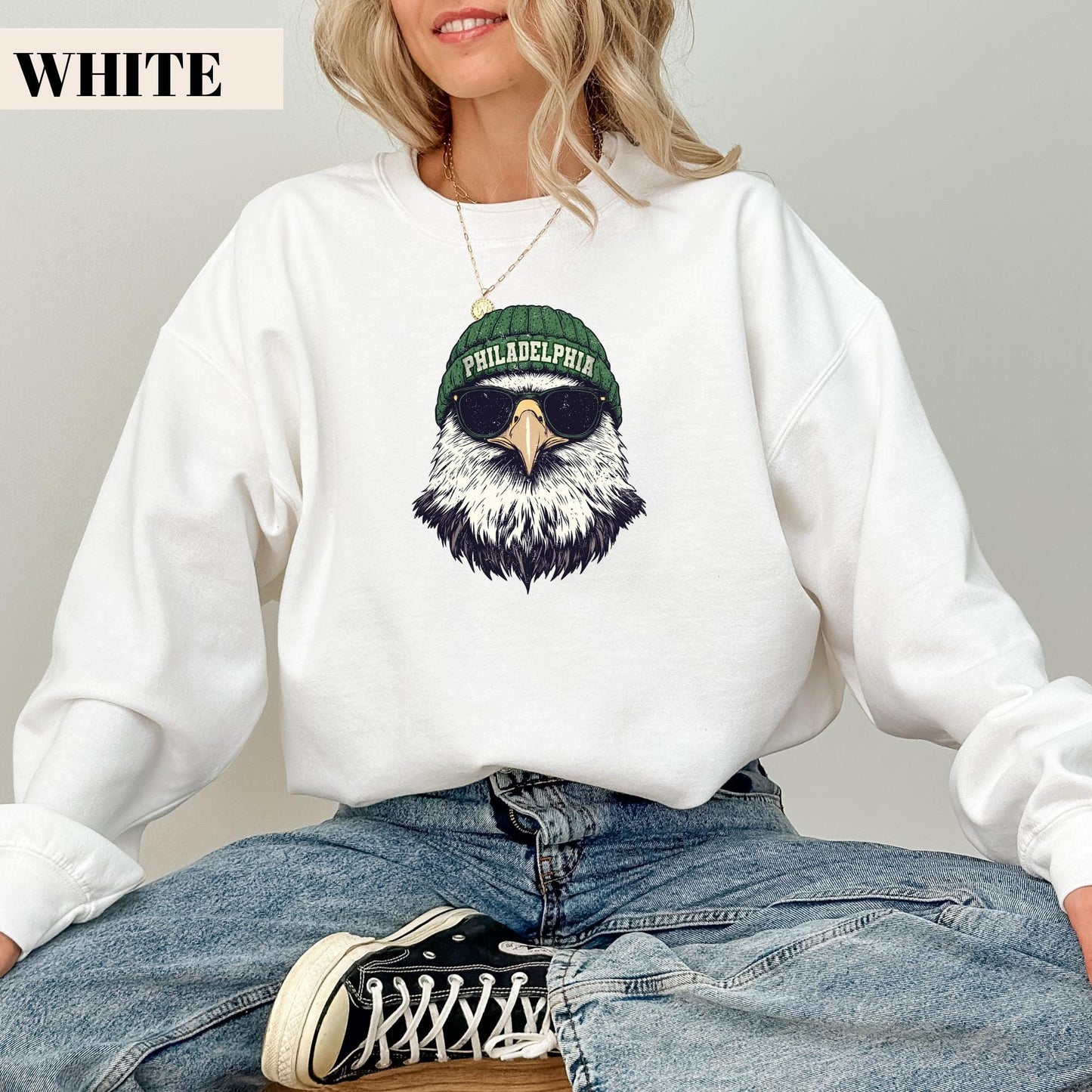 Retro Philadelphia Eagles Sweatshirt: Comfort Colors Football Fan Gear