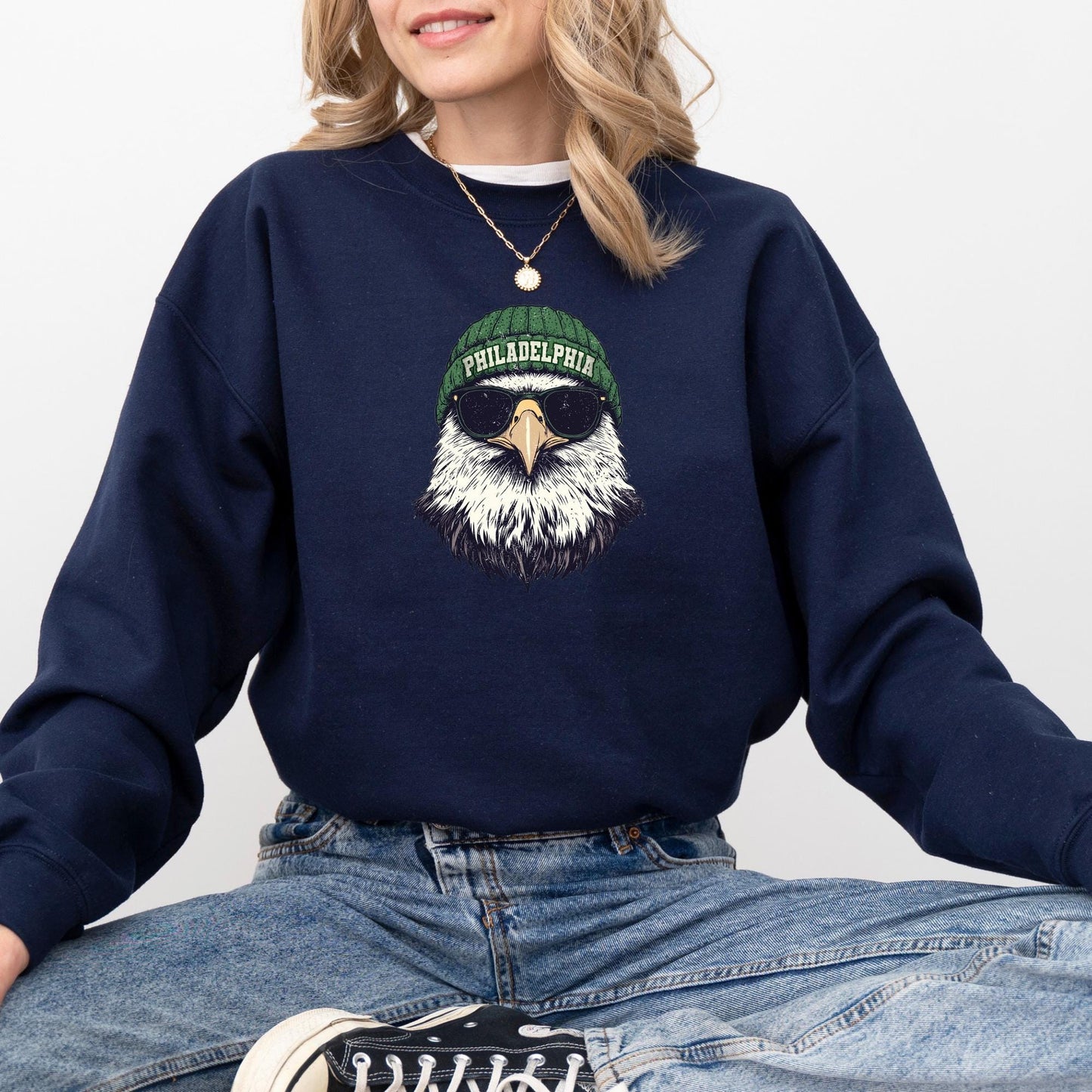 Retro Philadelphia Eagles Sweatshirt: Comfort Colors Football Fan Gear