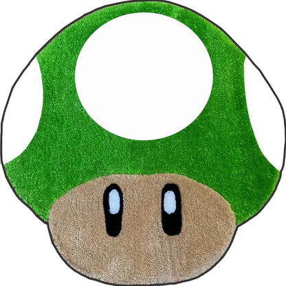 Psychedelic mushroom rug, red mushroom rug, toad rug, mushroom rug, gaming room decor, mushroom rug,custom rug,Halloween gift,Christmas gift
