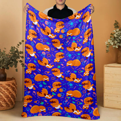 Trapinch Fleece Blanket, Cozy Soft Throw Blanket, Warm Cotton Baby Blanket, Family Blanket for Bedroom Decor, Cute Blanket Birthday Gift