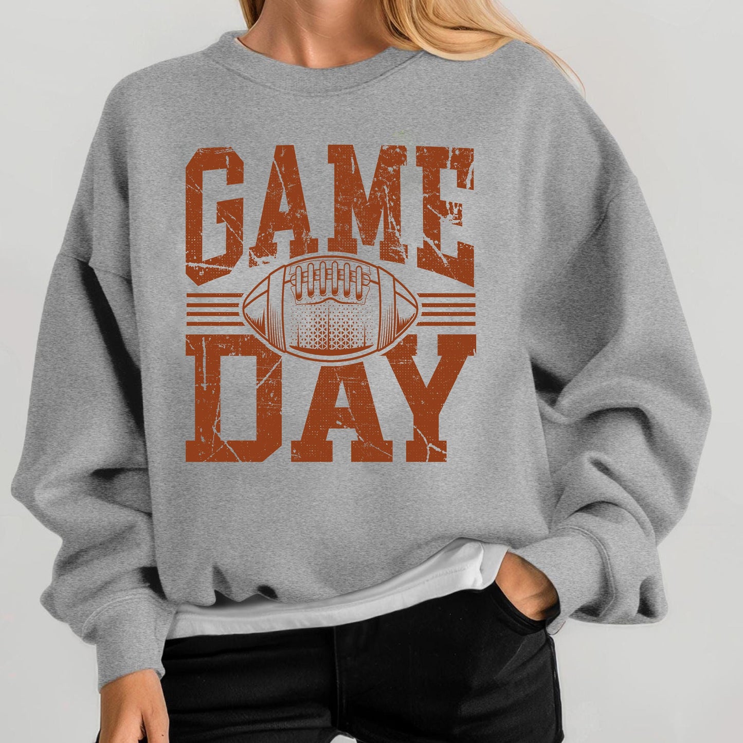 Game Day Football Sweatshirt, Vintage Sports Graphic Tee, Funny Game Day Shirt, Cozy Unisex Hoodie, Retro Football T Shirt Gift