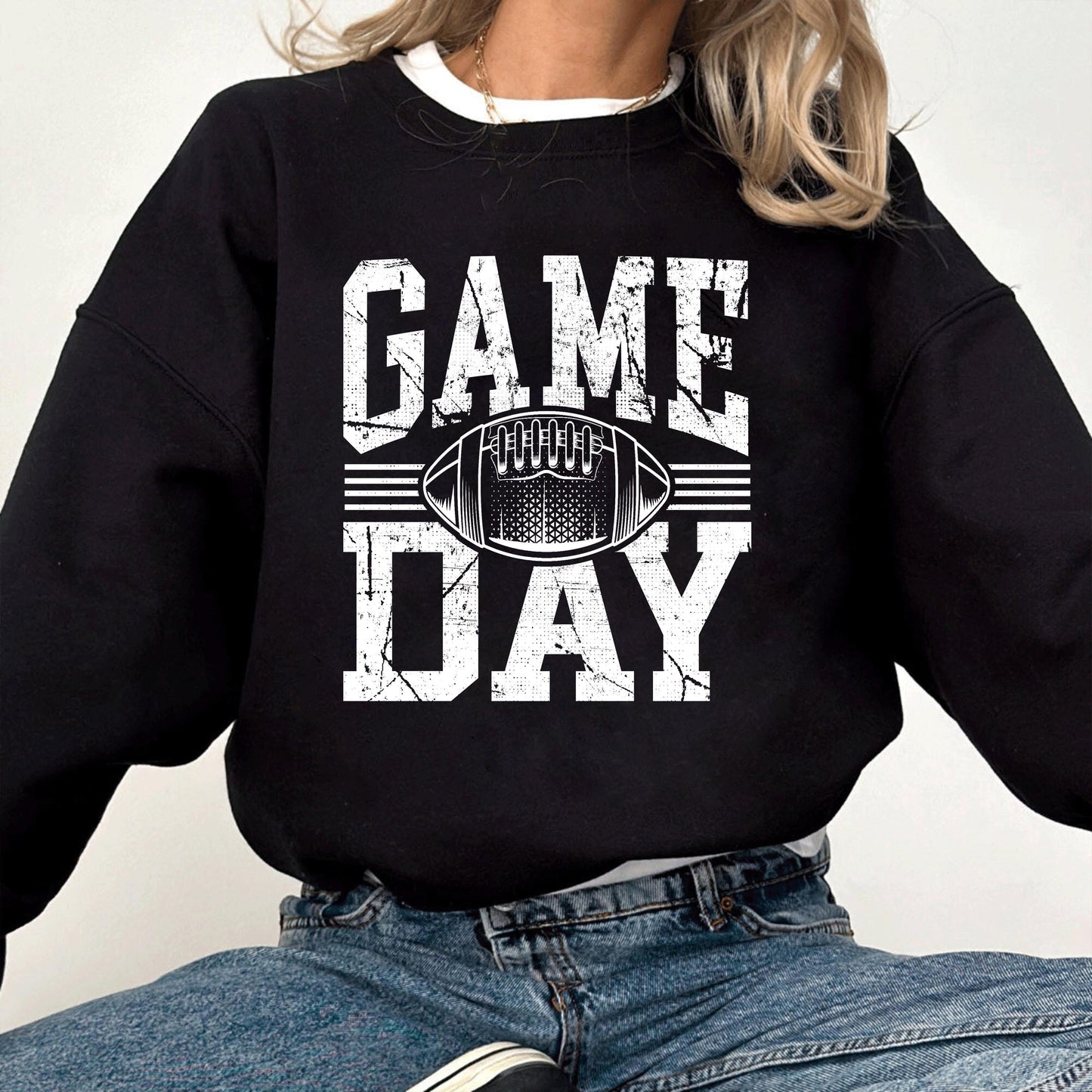 Game Day Football Sweatshirt, Vintage Sports Graphic Tee, Funny Game Day Shirt, Cozy Unisex Hoodie, Retro Football T Shirt Gift