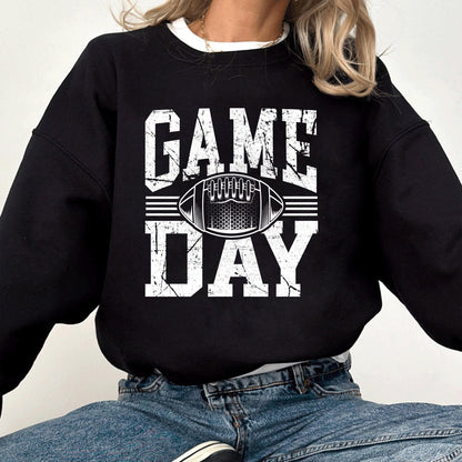 Game Day Football Sweatshirt, Vintage Sports Graphic Tee, Funny Game Day Shirt, Cozy Unisex Hoodie, Retro Football T Shirt Gift