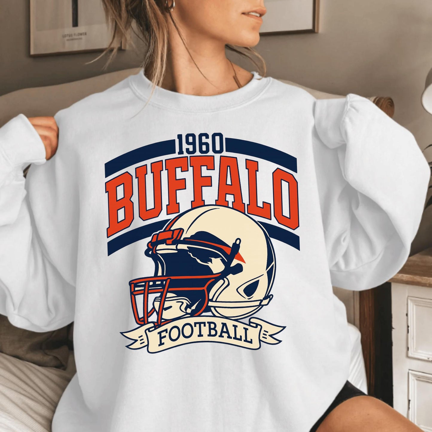 Buffalo Football Retro Style Shirt, Buffalo Fan Sweatshirt, Game Day Shirt, New York Sweatshirt, Buffalo Football Fan Shirt