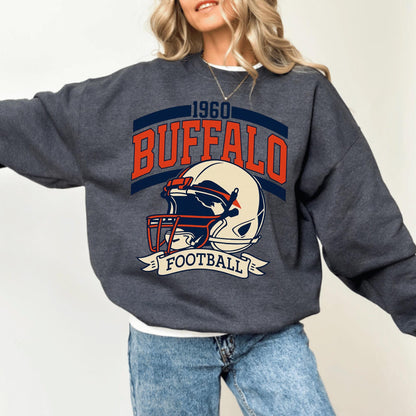 Buffalo Football Retro Style Shirt, Buffalo Fan Sweatshirt, Game Day Shirt, New York Sweatshirt, Buffalo Football Fan Shirt