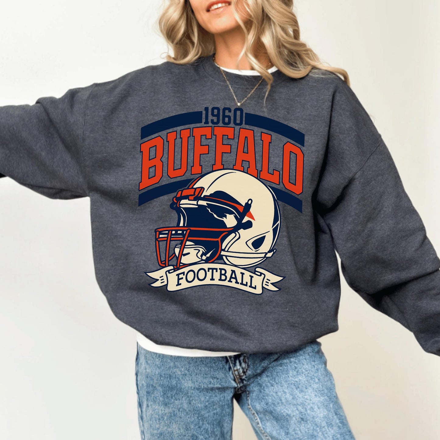 Buffalo Football Retro Style Shirt, Buffalo Fan Sweatshirt, Game Day Shirt, Buffalo Football Fan Shirt, New York Sweatshirt