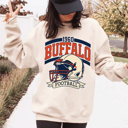 Buffalo Football Retro Style Shirt, Buffalo Fan Sweatshirt, Game Day Shirt, New York Sweatshirt, Buffalo Football Fan Shirt