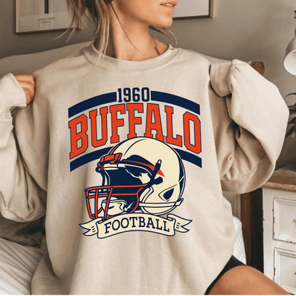 Buffalo Football Retro Style Shirt, Buffalo Fan Sweatshirt, Game Day Shirt, New York Sweatshirt, Buffalo Football Fan Shirt