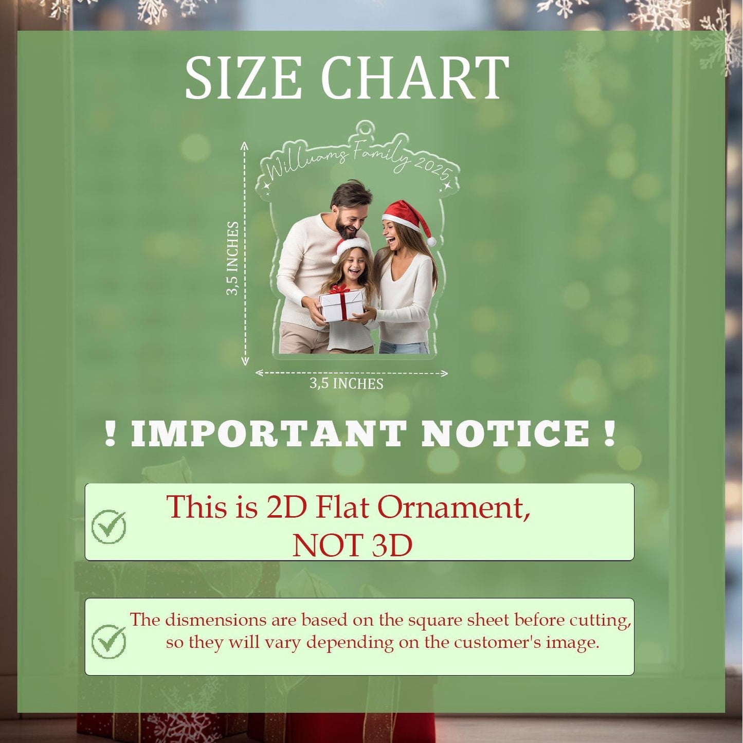 Custom Family Stocking Ornament, Personalized Christmas Decoration with Names, Unique Holiday Gift for Parents Kids Siblings