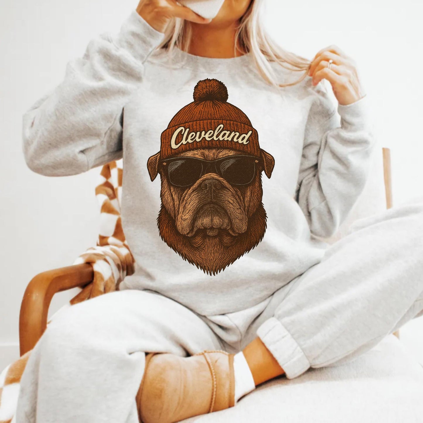 Cleveland Football Graphic Sweatshirt, Vintage Cleveland Football Shirt, Cleveland Shirt, Football Shirt, Cleveland Fans Gift Tee
