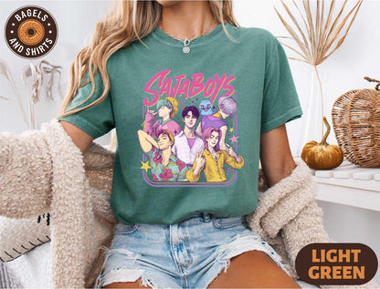 Saja Boys Boy Band Shirt, Demon Hunters Movie T-shirt, Kpop Fan Sweater, Demon Hunters Merch Tee, Retro Bootleg Movie Shirt, Saja Boys Shirt