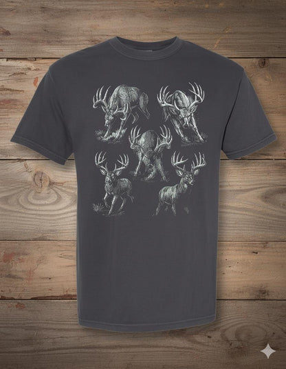 The Boys of Fall | Whitetail Deer Rut T-Shirt | Vintage Hunting Graphic Tee | Outdoorsman Gift | Bucks in Rut Hunting Shirt