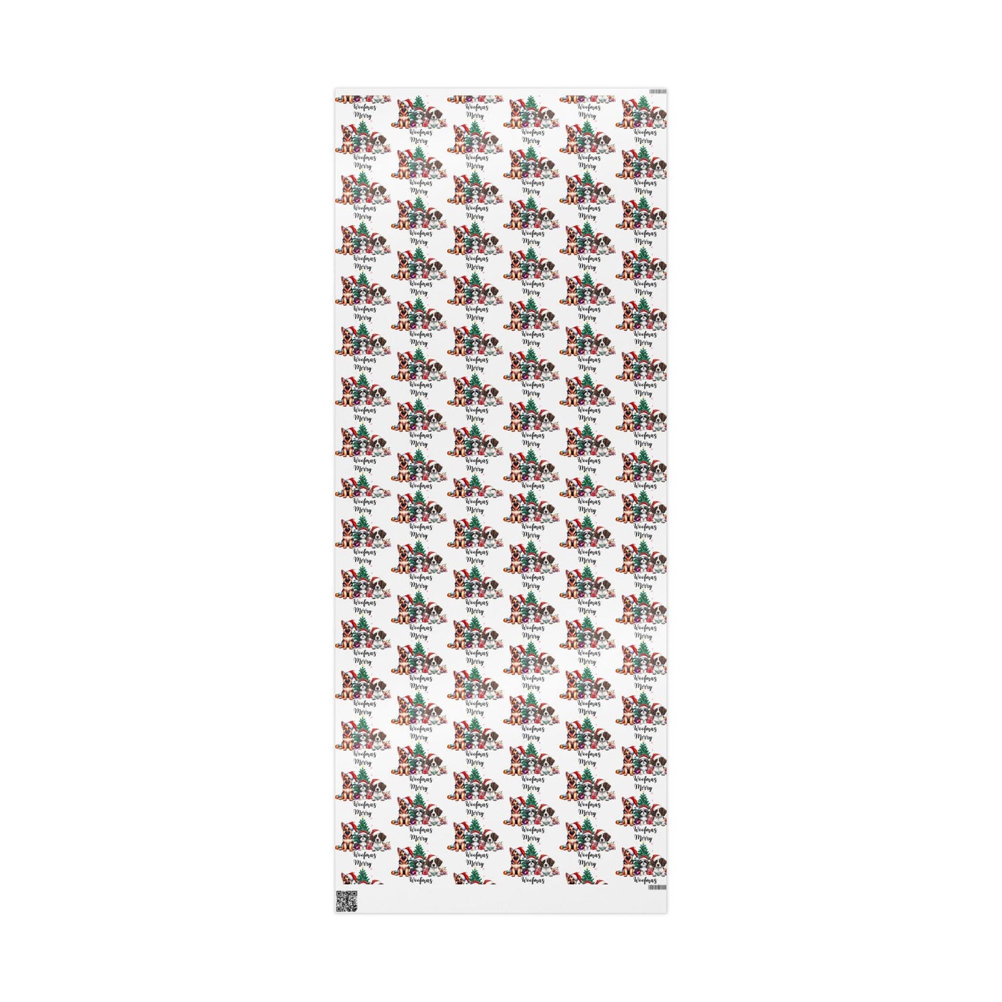 Merry Woofmas Wrapping Paper: Retro Christmas Dog Gift Wrap