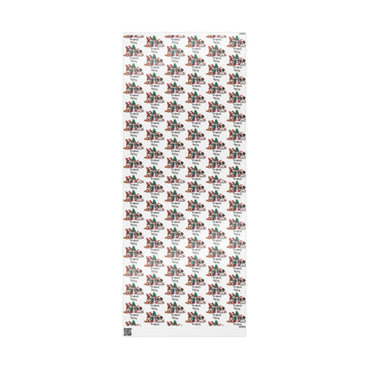 Merry Woofmas Wrapping Paper: Retro Christmas Dog Gift Wrap