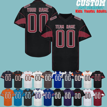 Custom Football jersey Personalized Your Name Stitched Printed Team sport uniform for Men Women Adult fans toddler kids youth New years gift