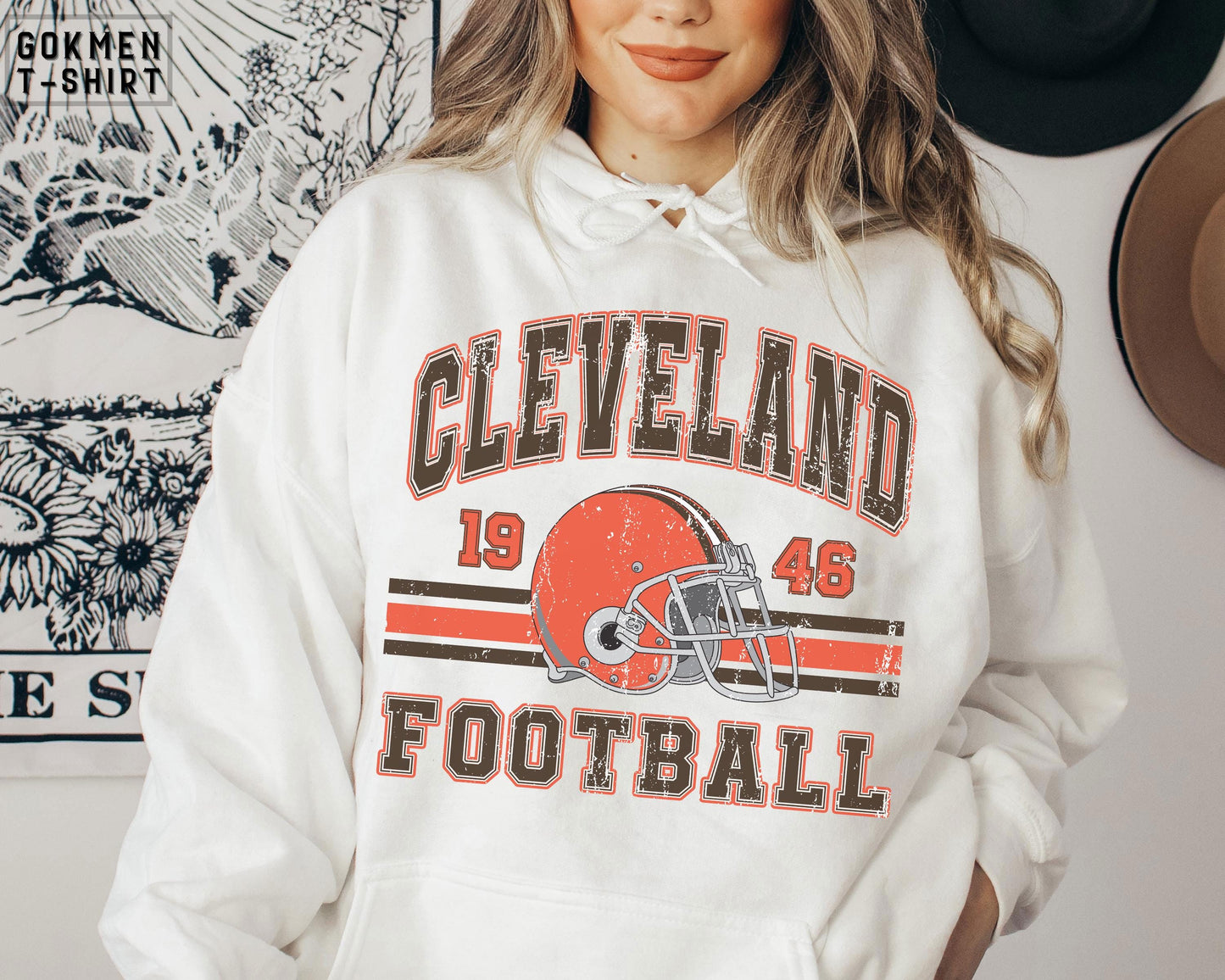 Vintage 90s Style Cleveland Football fan tshirt,Cleveland sweatshirt,Cleveland football Hoodie, Game day Football, Vintage Tee,Youth tshirt