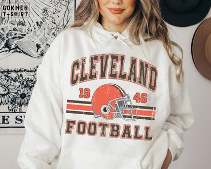 Vintage 90s Style Cleveland Football fan tshirt,Cleveland sweatshirt,Cleveland football Hoodie, Game day Football, Vintage Tee,Youth tshirt