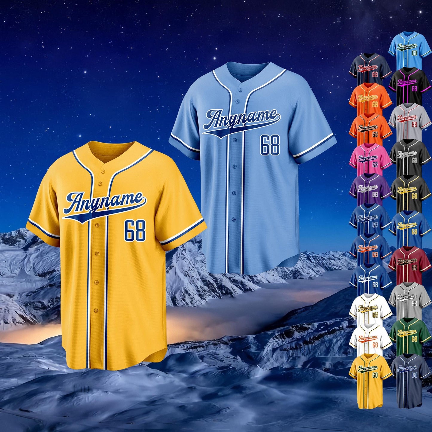 Custom Baseball Jerseys,Personalized Embroidery or Print Team Name, Number, Logo Baseball Sport Uniform for Men,Women,Baseball Fans Gift