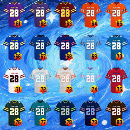 Custom Football Jersey Personalized Embroidery Name Number Logo Game Training Shirt Football Uniform Gift for Men Women Youth Kids Fans