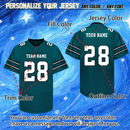 Custom Football Jersey Personalized Embroidery Name Number Logo Game Training Shirt Football Uniform Gift for Men Women Youth Kids Fans
