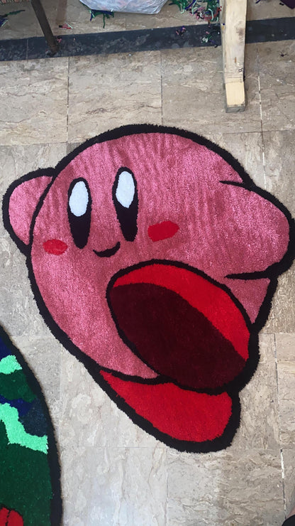 Kirby hand tufted rug, Kirby rug, Kirby custom rug