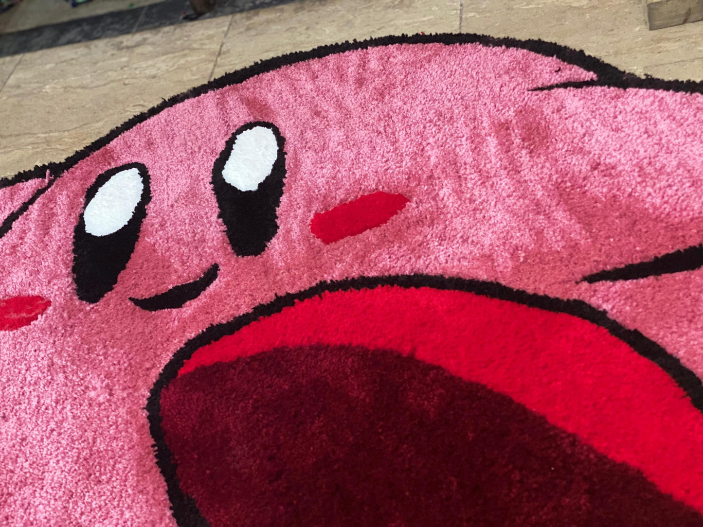 Kirby hand tufted rug, Kirby rug, Kirby custom rug