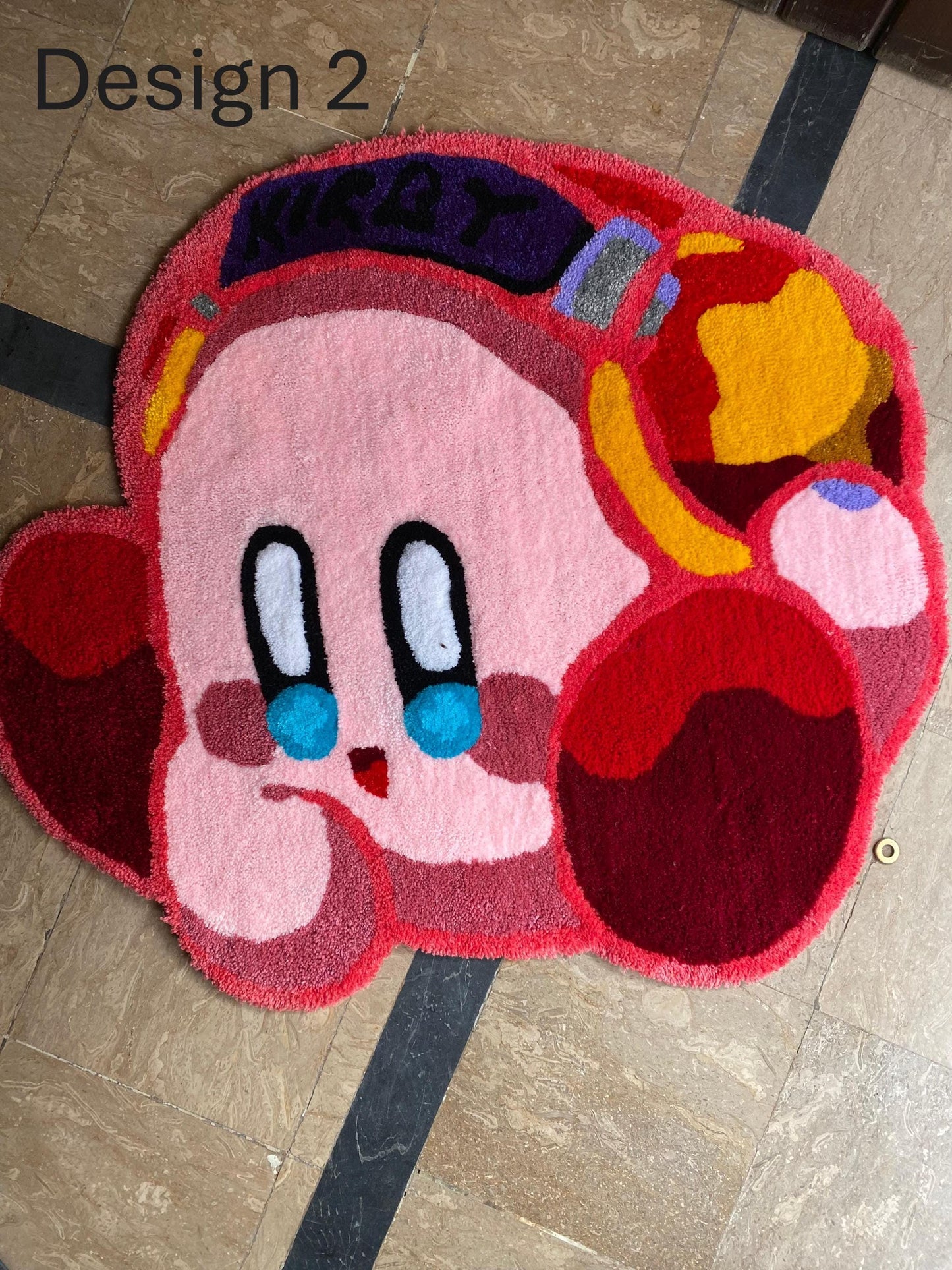 Kirby hand tufted rug, Kirby rug, Kirby custom rug