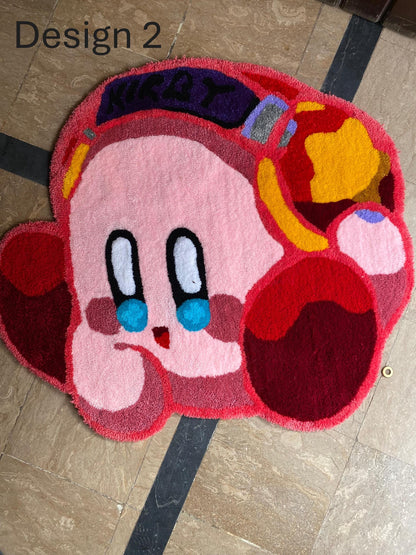 Kirby hand tufted rug, Kirby rug, Kirby custom rug