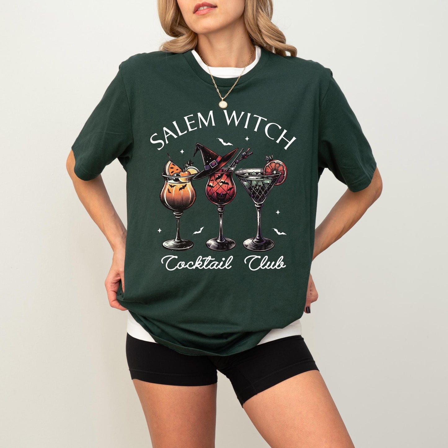 Salem Witch Cocktail Club Shirt, Halloween Salem Witch Tee, Halloween Cocktail Club Sweatshirt, Trick Or Treat Tee, Witch Party Drinks Tee