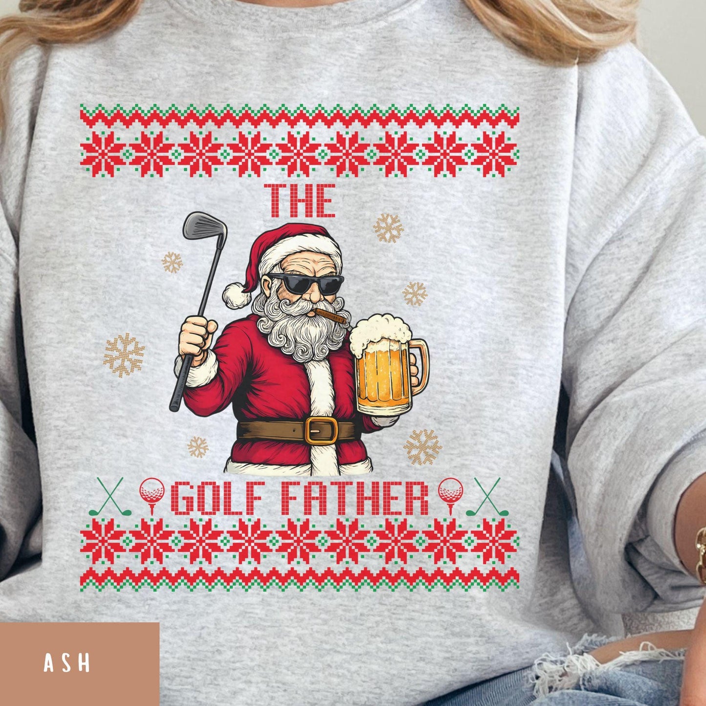 Best Golf Gifts for Men Santa Claus Golfing Gift for Golfer Dad Golf Ugly Secret Santa Gift Ideas Ugly Party