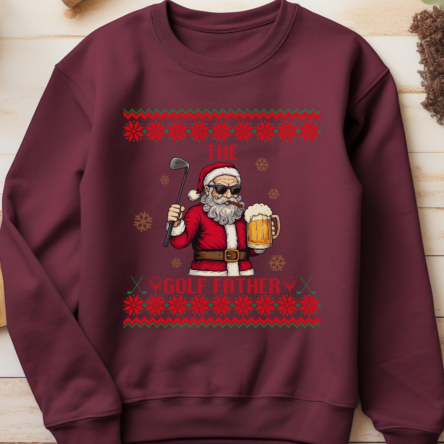 Best Golf Gifts for Men Santa Claus Golfing Gift for Golfer Dad Golf Ugly Secret Santa Gift Ideas Ugly Party