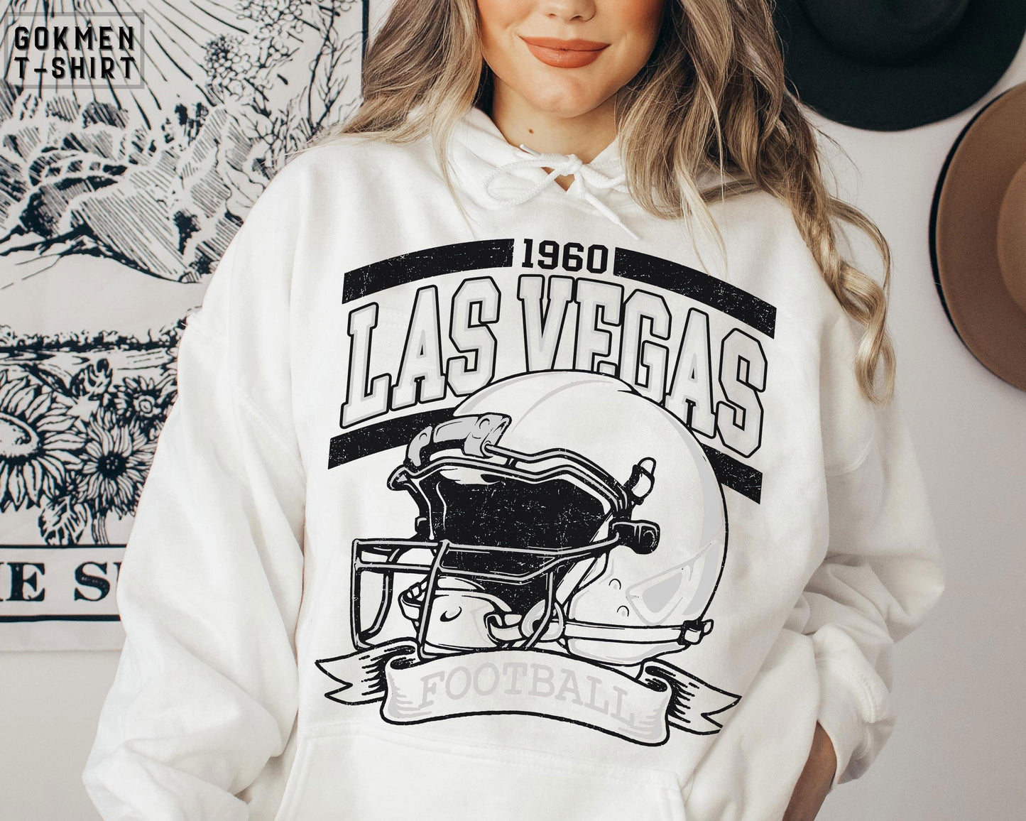 Vintage 90s Style Las Vegas Football Crewneck Sweatshirt T-Shirt Retro Las Vegas Football Shirt Las Vegas Football Christmas Raider Fan Gift