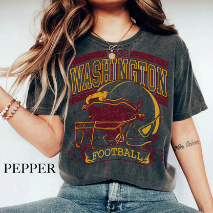 Vintage 90s Style Washington Football Vintage Sweatshirt T-Shirt, Washington Crewneck Commander Sweater, Washington Fan Gift Washington Tee