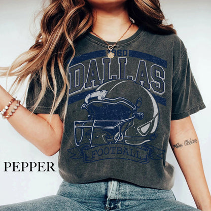Vintage 90s Style Vintage Dallas Football Sweatshirt, Dallas Game Day Shirt, Dallas Shirt, Game Day Shirt, Trendy Dallas Football Fan Gift.