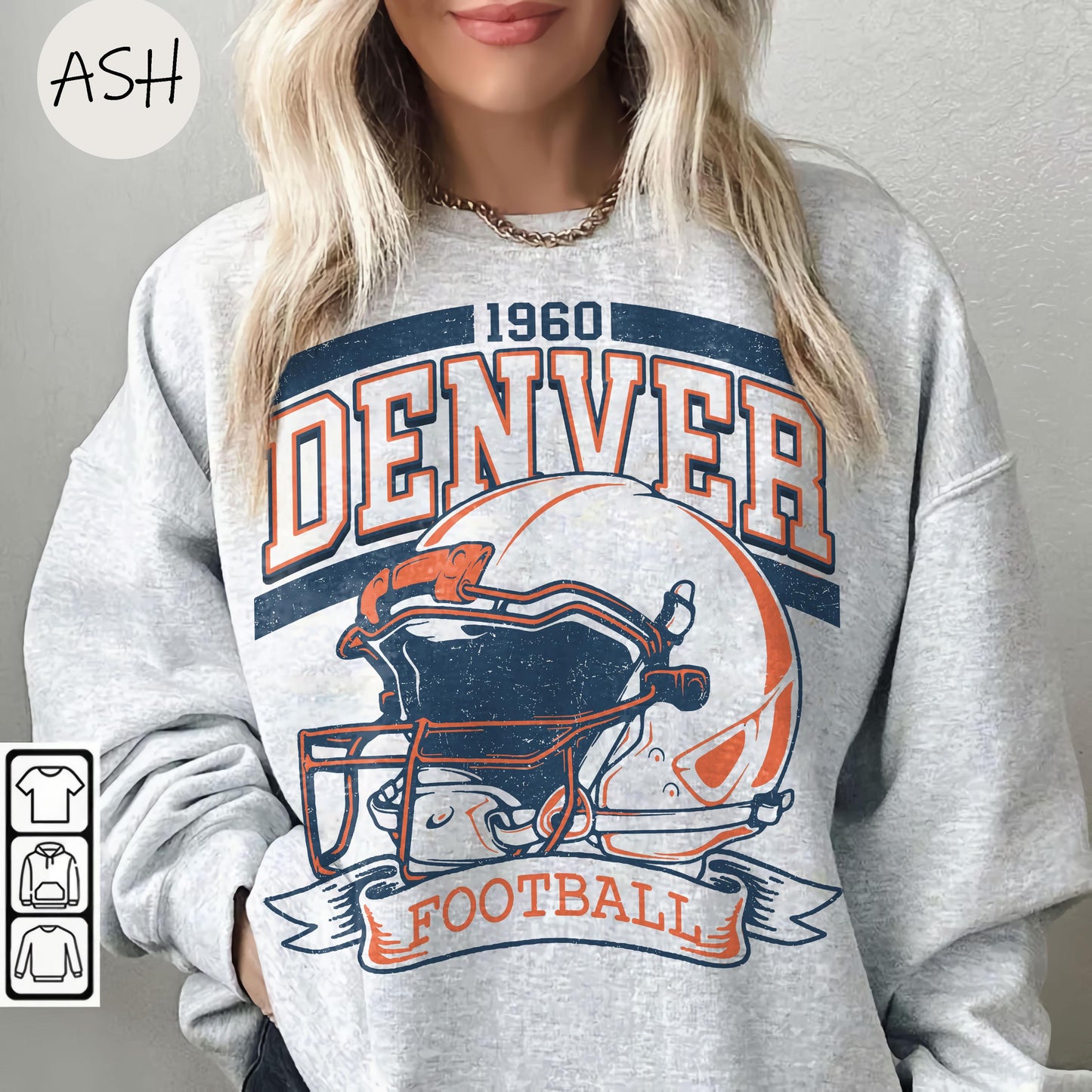 Vintage 90s Style Vintage Denver Football Style Sweatshirt ,Retro Denver Football Crewneck Shirt,Denver Broncos Fans Gift ,Sunday Football