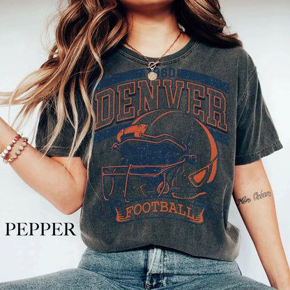 Vintage 90s Style Vintage Denver Football Style Sweatshirt ,Retro Denver Football Crewneck Shirt,Denver Broncos Fans Gift ,Sunday Football